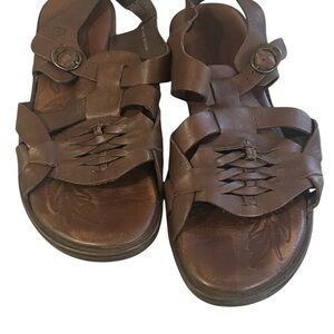 Women's Woven Brown Sandals